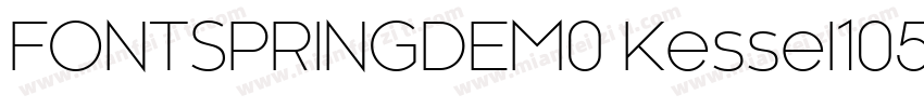 FONTSPRINGDEM0 Kessel105TextBold字体转换